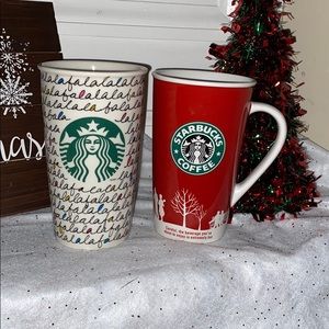 2 Starbucks Holiday mugs